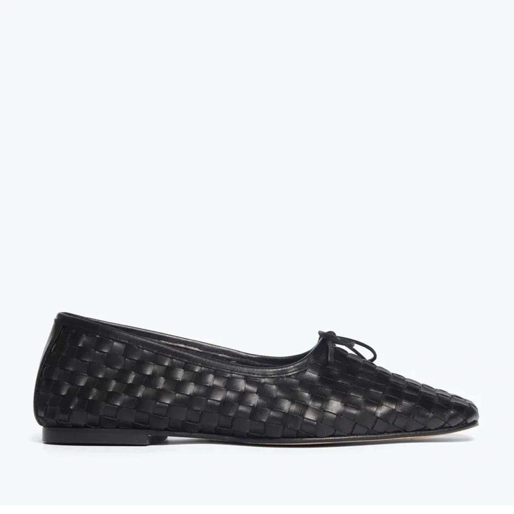 Freda Salvador Jada Square Toe Ballet Flat-  Black Woven - size 7.5 - Picture 3 of 11